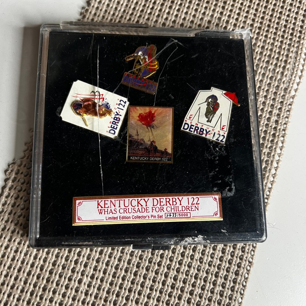 Kentucky Derby 122 WHAS Crusade for Children Limited Edition Pin Set 1433/5000